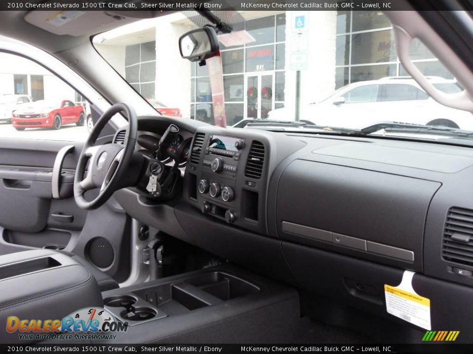 2010 Chevrolet Silverado 1500 LT Crew Cab Sheer Silver Metallic / Ebony Photo #18