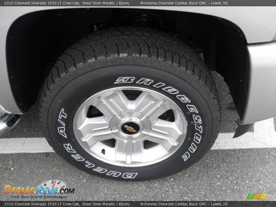 2010 Chevrolet Silverado 1500 LT Crew Cab Sheer Silver Metallic / Ebony Photo #20