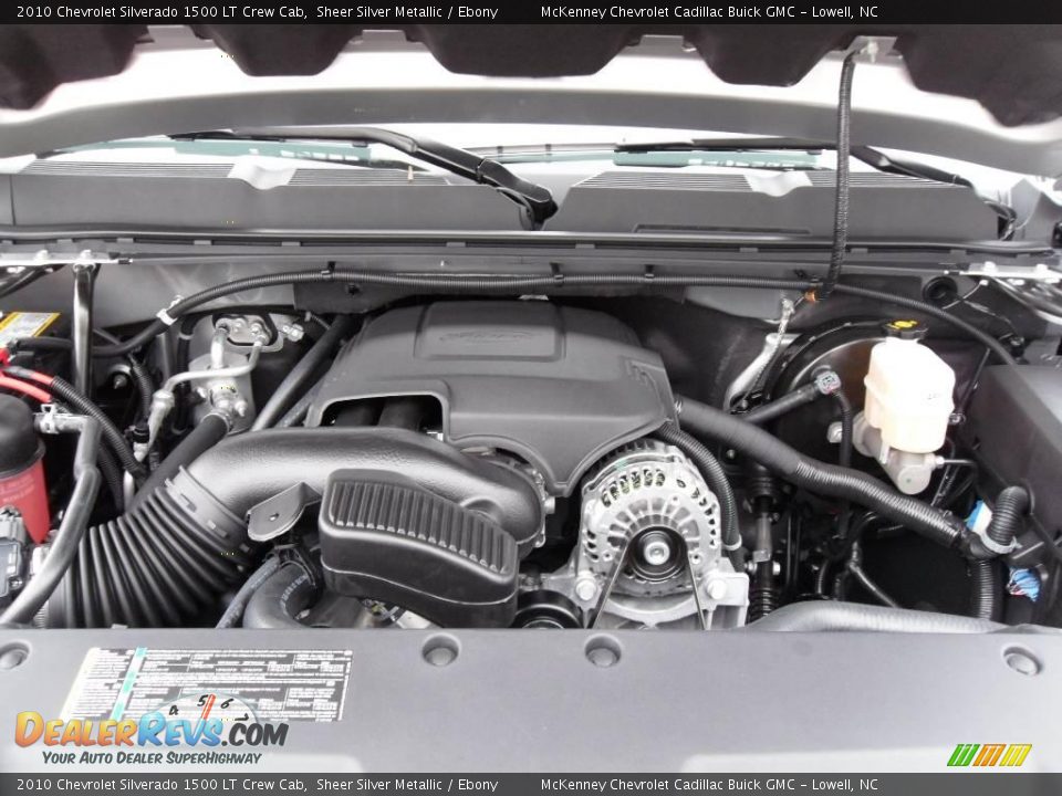 2010 Chevrolet Silverado 1500 LT Crew Cab Sheer Silver Metallic / Ebony Photo #21