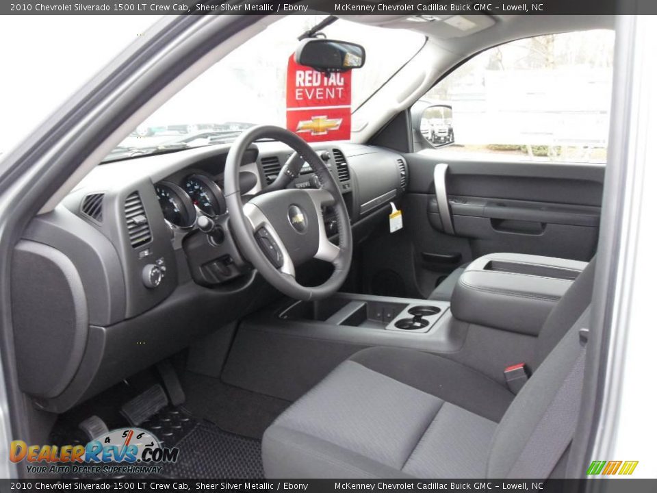 2010 Chevrolet Silverado 1500 LT Crew Cab Sheer Silver Metallic / Ebony Photo #23