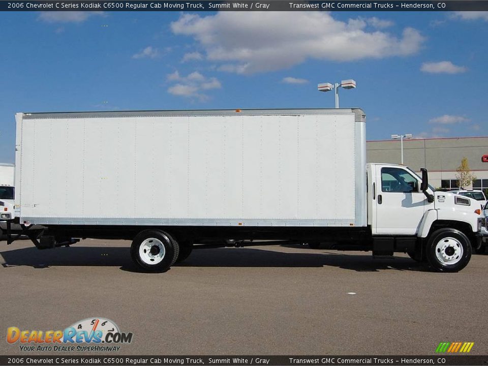 2006 Chevrolet C Series Kodiak C6500 Regular Cab Moving Truck Summit White / Gray Photo #8