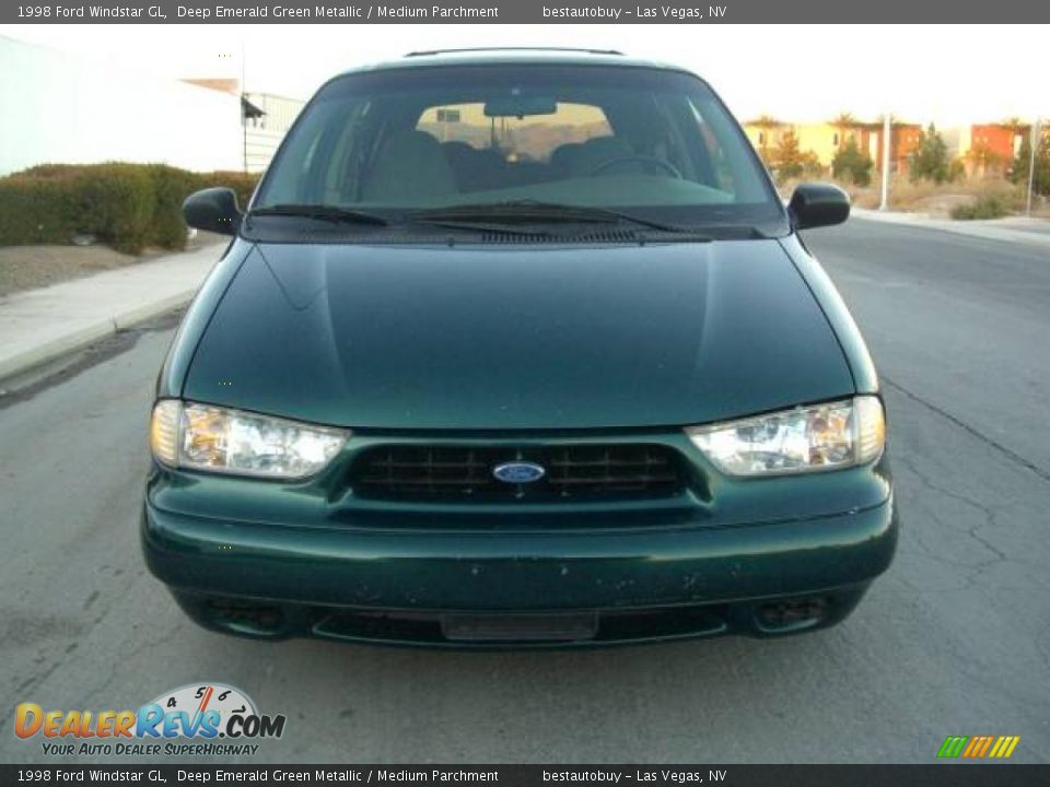 1998 Ford Windstar GL Deep Emerald Green Metallic / Medium Parchment Photo #4