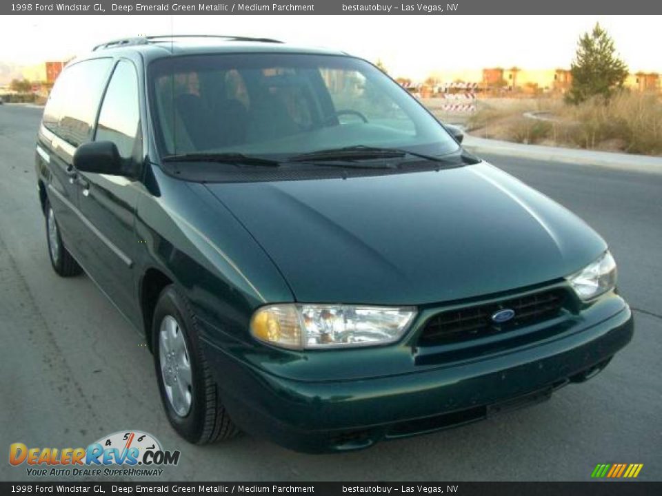 1998 Ford Windstar GL Deep Emerald Green Metallic / Medium Parchment Photo #5