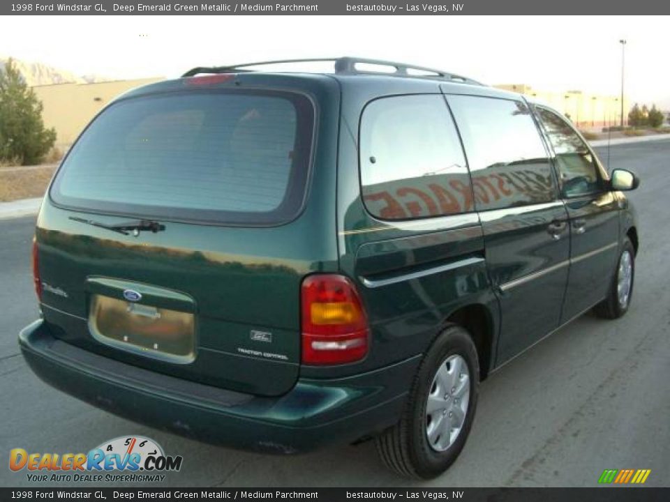 1998 Ford Windstar GL Deep Emerald Green Metallic / Medium Parchment Photo #8