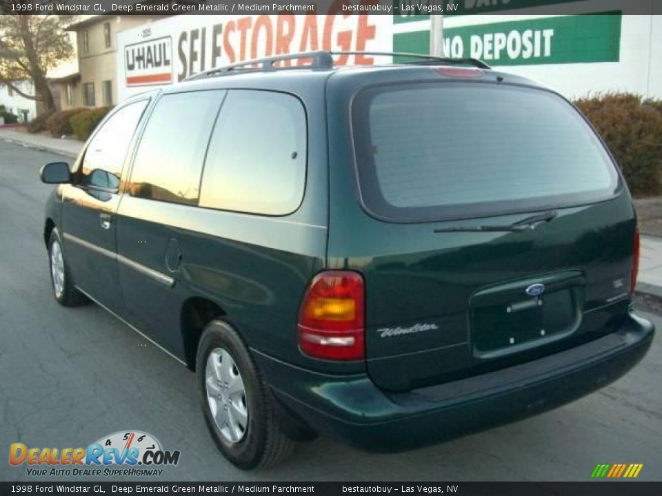 1998 Ford Windstar GL Deep Emerald Green Metallic / Medium Parchment Photo #10