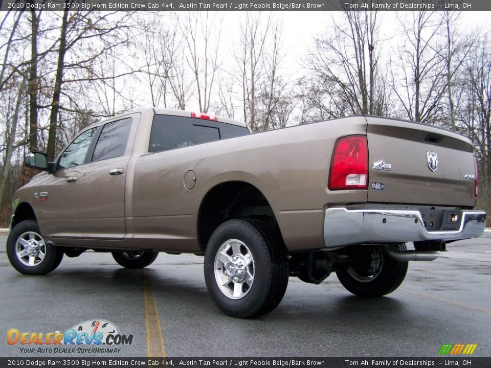 2010 Dodge Ram 3500 Big Horn Edition Crew Cab 4x4 Austin Tan Pearl / Light Pebble Beige/Bark Brown Photo #5