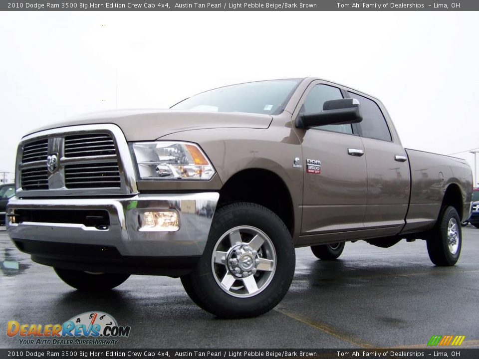 2010 Dodge Ram 3500 Big Horn Edition Crew Cab 4x4 Austin Tan Pearl / Light Pebble Beige/Bark Brown Photo #6