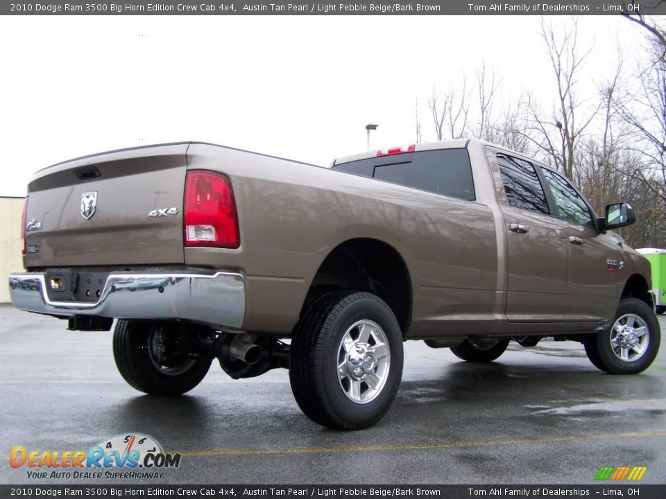 2010 Dodge Ram 3500 Big Horn Edition Crew Cab 4x4 Austin Tan Pearl / Light Pebble Beige/Bark Brown Photo #9