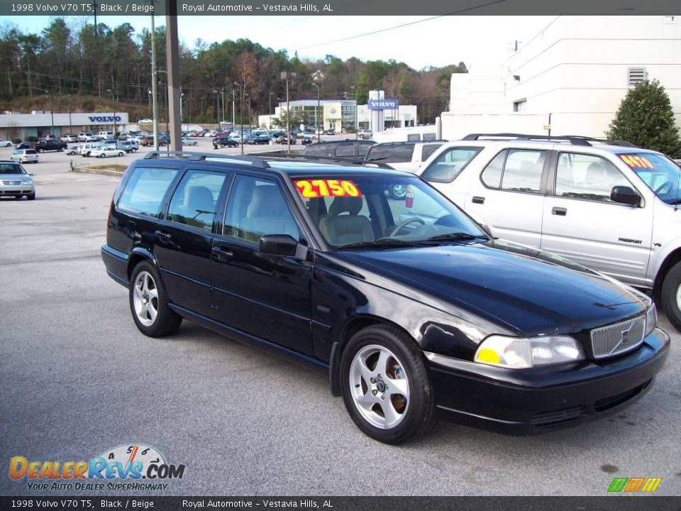 1998 Volvo V70 T5 Black / Beige Photo #3