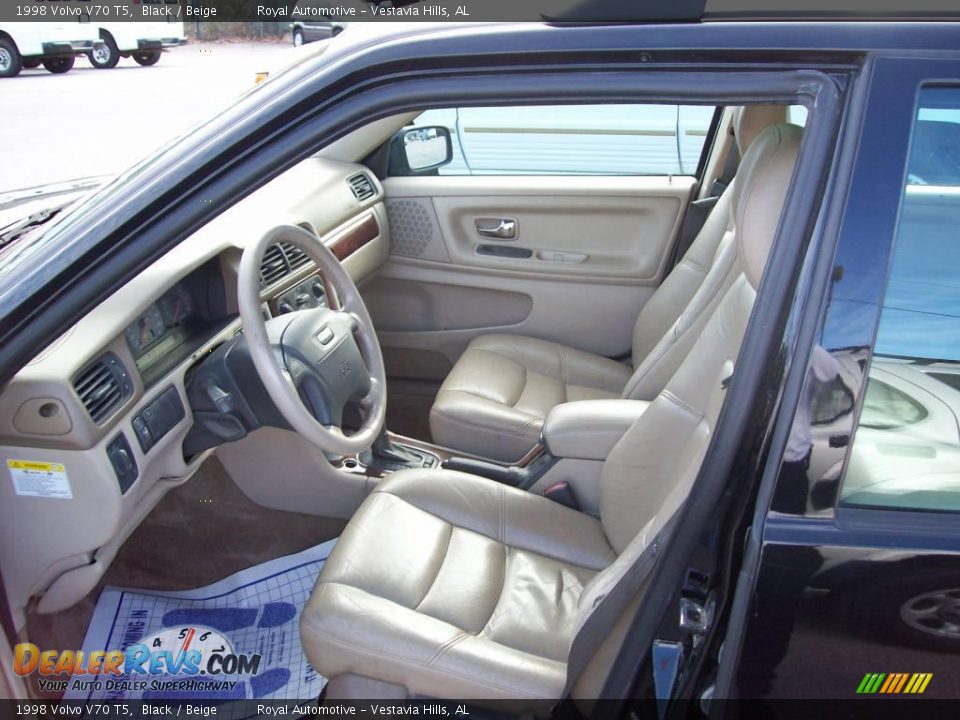 1998 Volvo V70 T5 Black / Beige Photo #7
