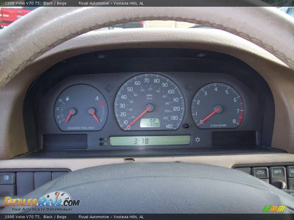 1998 Volvo V70 T5 Black / Beige Photo #8