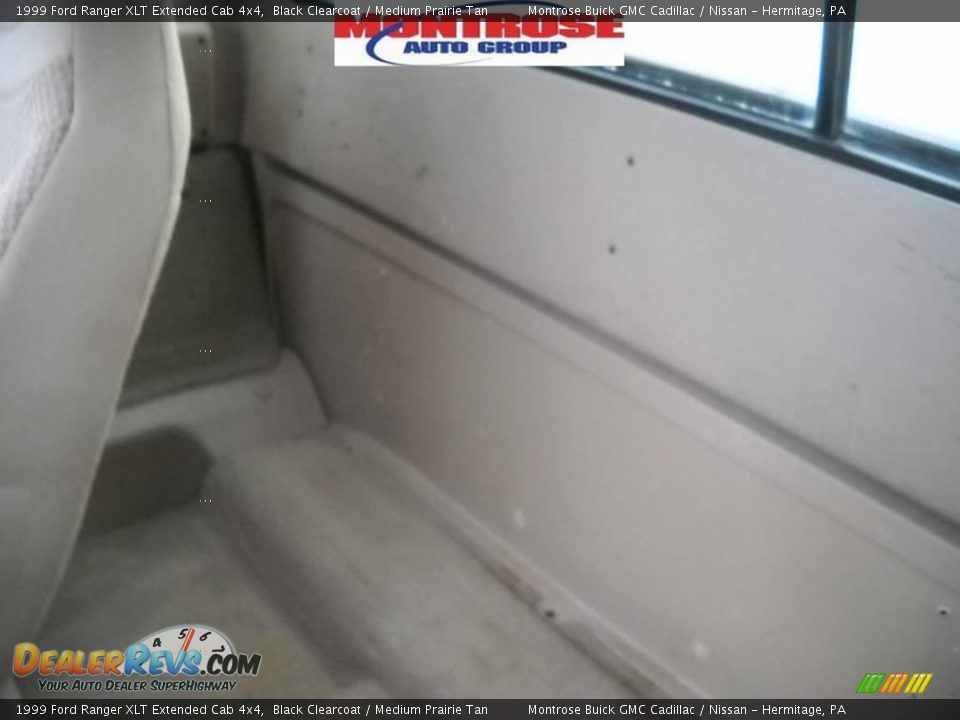 1999 Ford Ranger XLT Extended Cab 4x4 Black Clearcoat / Medium Prairie Tan Photo #12