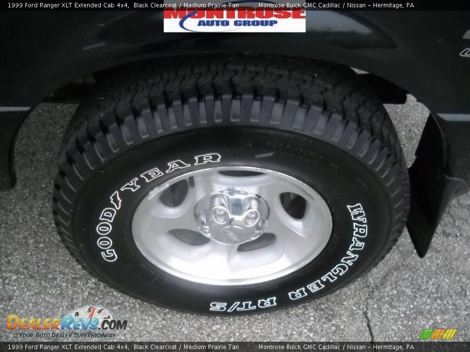 1999 Ford Ranger XLT Extended Cab 4x4 Black Clearcoat / Medium Prairie Tan Photo #15