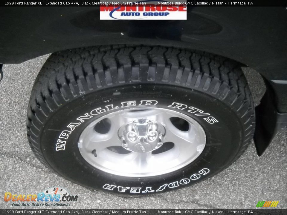 1999 Ford Ranger XLT Extended Cab 4x4 Black Clearcoat / Medium Prairie Tan Photo #18