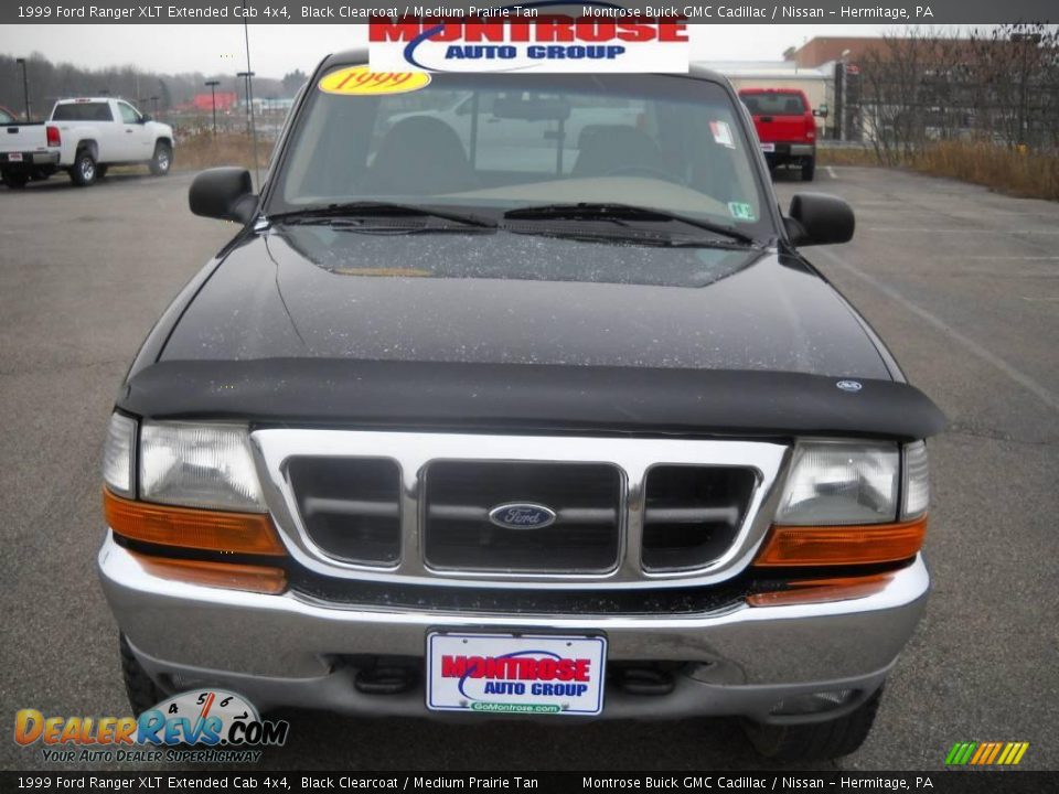1999 Ford Ranger XLT Extended Cab 4x4 Black Clearcoat / Medium Prairie Tan Photo #22