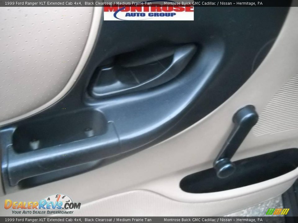 1999 Ford Ranger XLT Extended Cab 4x4 Black Clearcoat / Medium Prairie Tan Photo #25