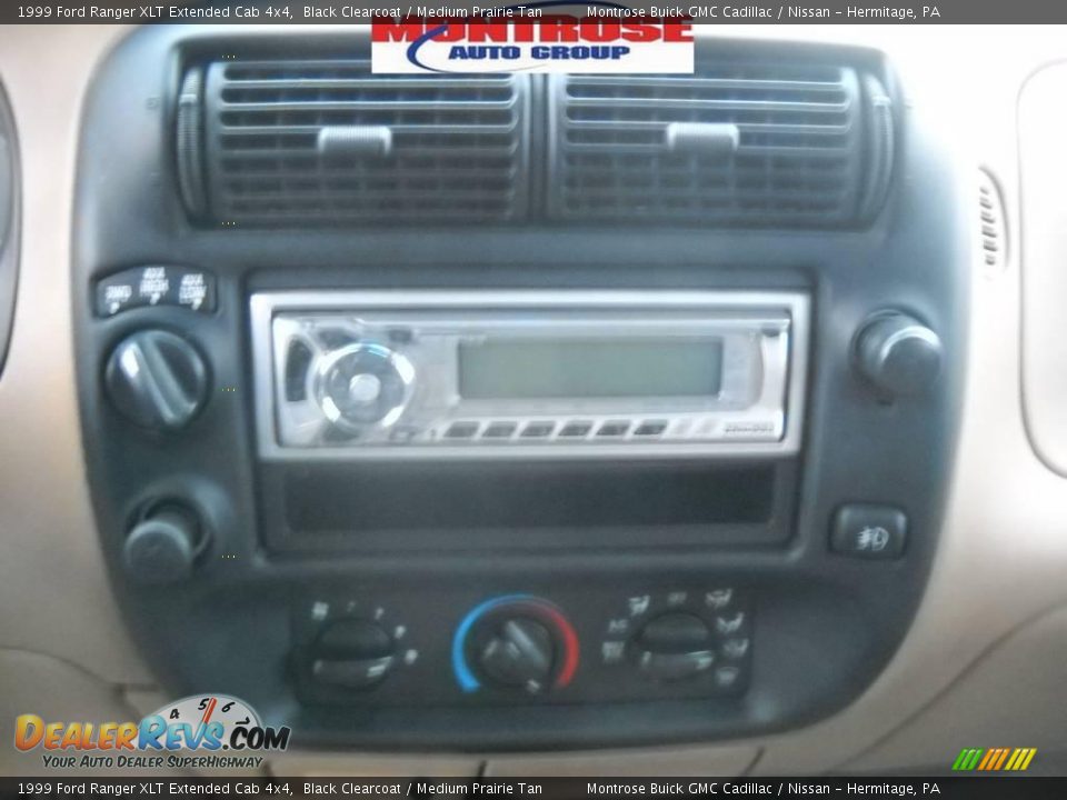 1999 Ford Ranger XLT Extended Cab 4x4 Black Clearcoat / Medium Prairie Tan Photo #28