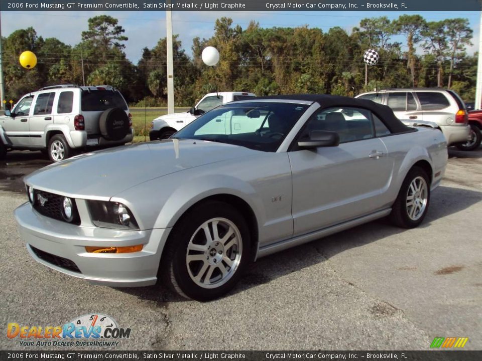 2006 Ford Mustang GT Premium Convertible Satin Silver Metallic / Light Graphite Photo #1
