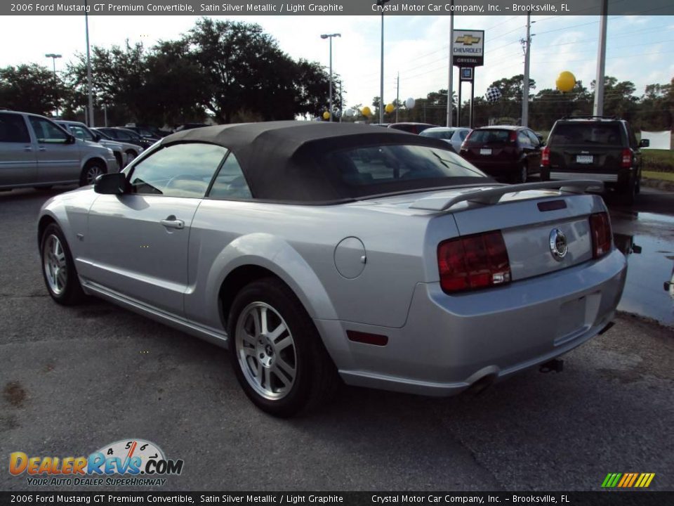 2006 Ford Mustang GT Premium Convertible Satin Silver Metallic / Light Graphite Photo #3