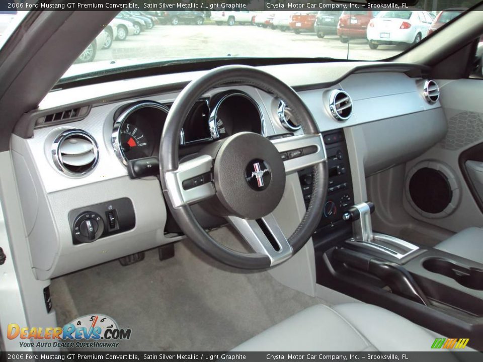 2006 Ford Mustang GT Premium Convertible Satin Silver Metallic / Light Graphite Photo #6