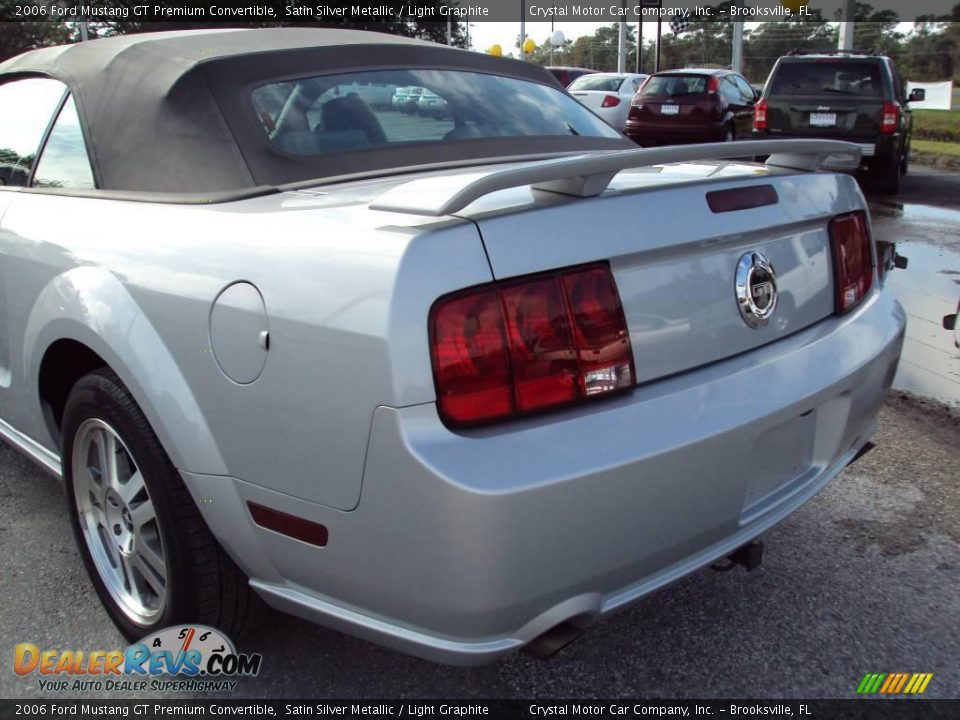2006 Ford Mustang GT Premium Convertible Satin Silver Metallic / Light Graphite Photo #7