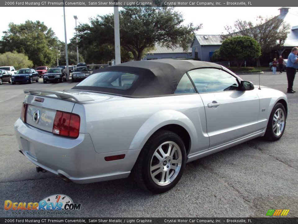 2006 Ford Mustang GT Premium Convertible Satin Silver Metallic / Light Graphite Photo #8