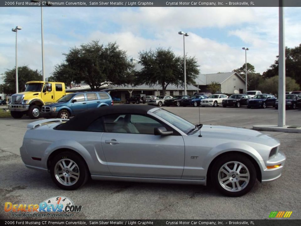 2006 Ford Mustang GT Premium Convertible Satin Silver Metallic / Light Graphite Photo #9