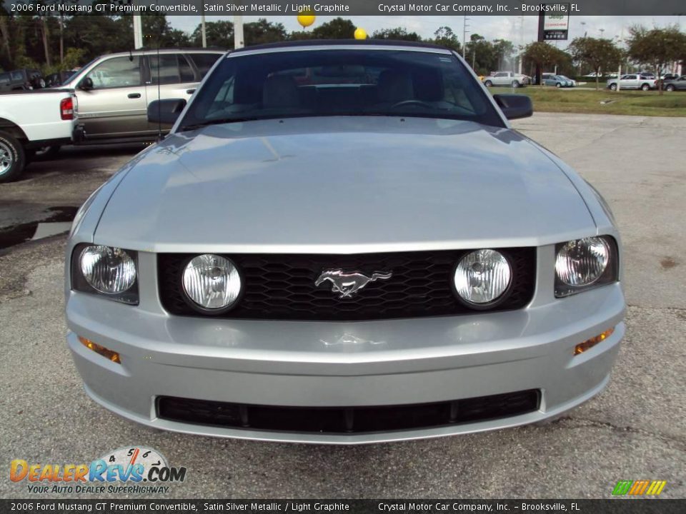 2006 Ford Mustang GT Premium Convertible Satin Silver Metallic / Light Graphite Photo #12