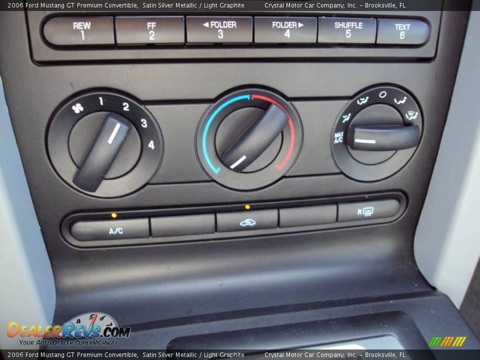 2006 Ford Mustang GT Premium Convertible Satin Silver Metallic / Light Graphite Photo #19