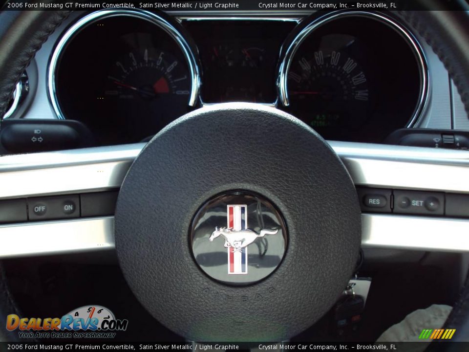 2006 Ford Mustang GT Premium Convertible Satin Silver Metallic / Light Graphite Photo #20