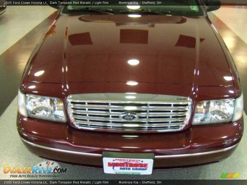 2005 Ford Crown Victoria LX Dark Toreador Red Metallic / Light Flint Photo #10