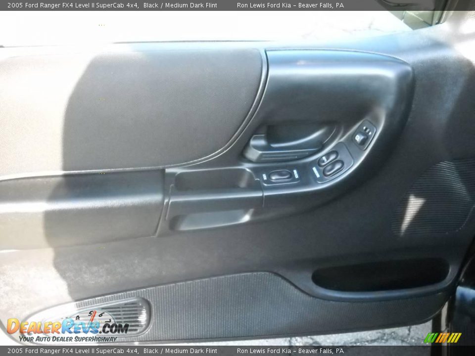 2005 Ford Ranger FX4 Level II SuperCab 4x4 Black / Medium Dark Flint Photo #6