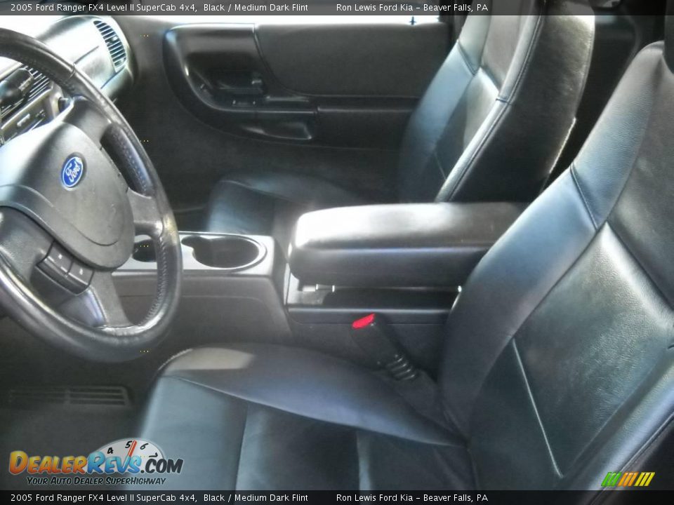 2005 Ford Ranger FX4 Level II SuperCab 4x4 Black / Medium Dark Flint Photo #8