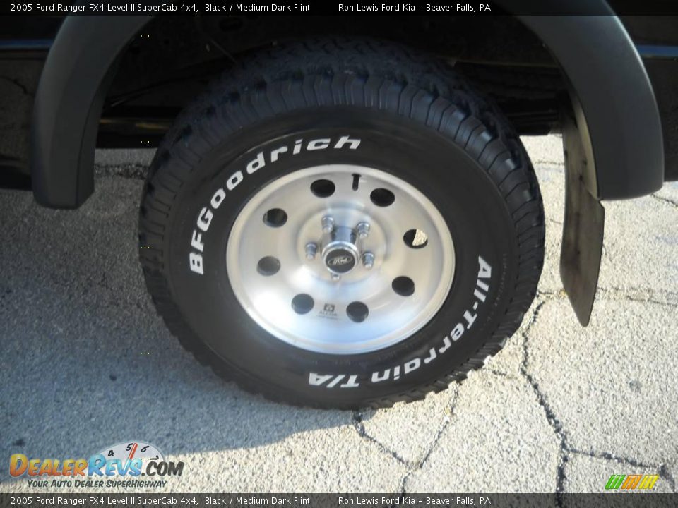 2005 Ford Ranger FX4 Level II SuperCab 4x4 Black / Medium Dark Flint Photo #14