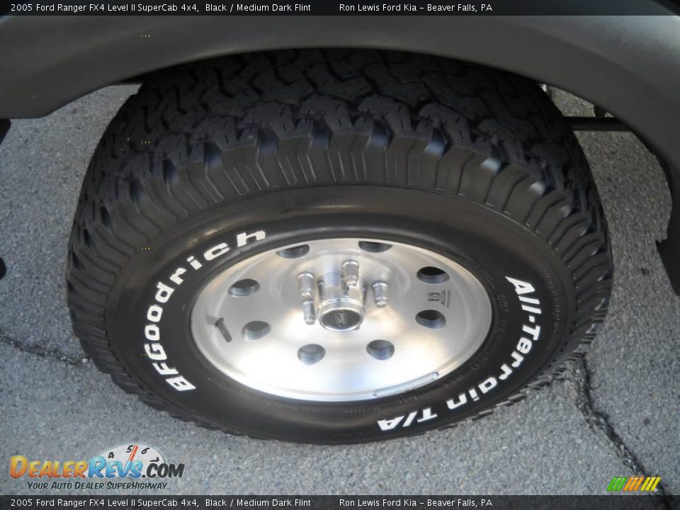 2005 Ford Ranger FX4 Level II SuperCab 4x4 Black / Medium Dark Flint Photo #16