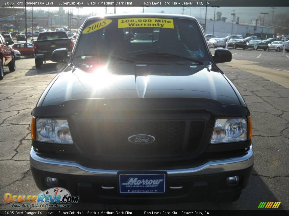 2005 Ford Ranger FX4 Level II SuperCab 4x4 Black / Medium Dark Flint Photo #19