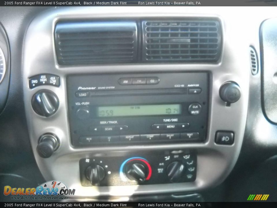 2005 Ford Ranger FX4 Level II SuperCab 4x4 Black / Medium Dark Flint Photo #22