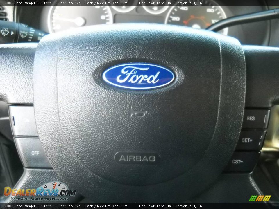 2005 Ford Ranger FX4 Level II SuperCab 4x4 Black / Medium Dark Flint Photo #24