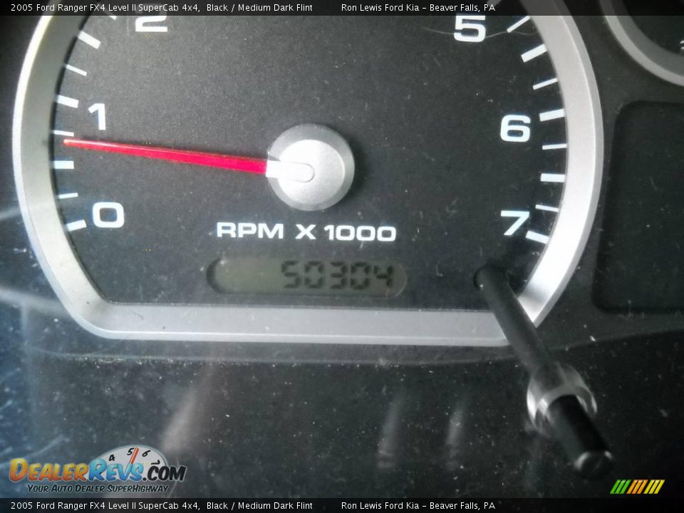 2005 Ford Ranger FX4 Level II SuperCab 4x4 Black / Medium Dark Flint Photo #25