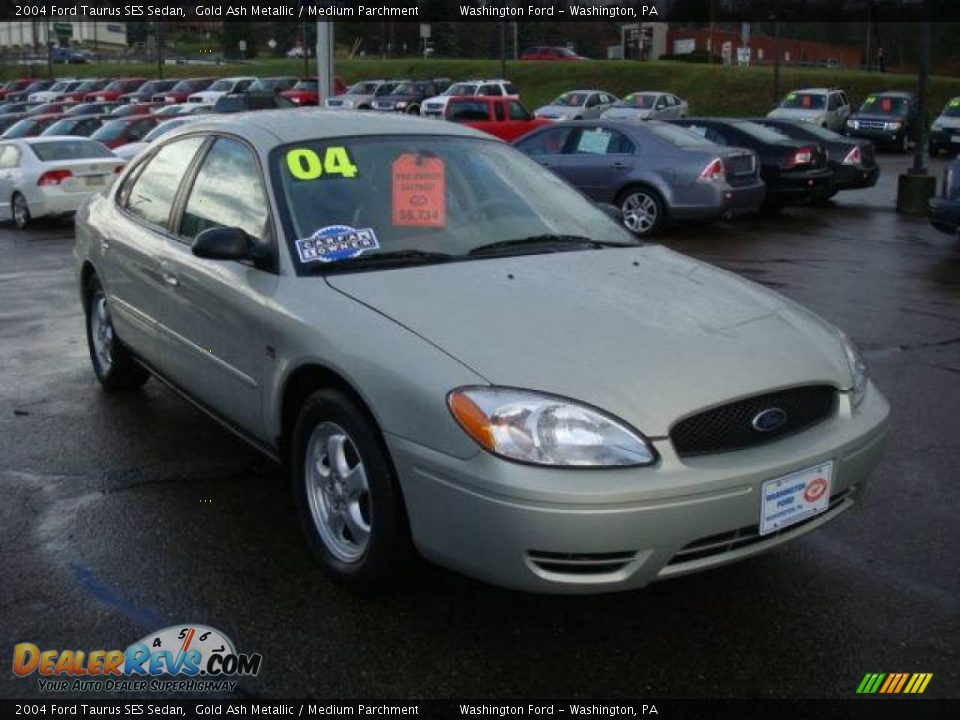 2004 Ford Taurus SES Sedan Gold Ash Metallic / Medium Parchment Photo #6