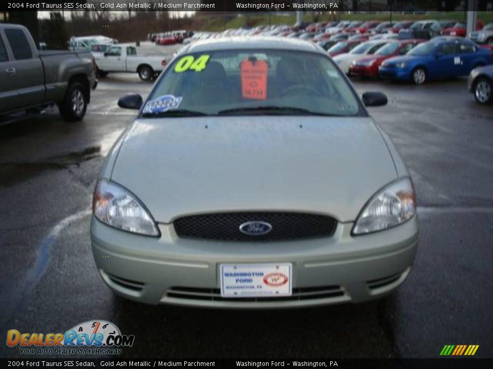 2004 Ford Taurus SES Sedan Gold Ash Metallic / Medium Parchment Photo #10