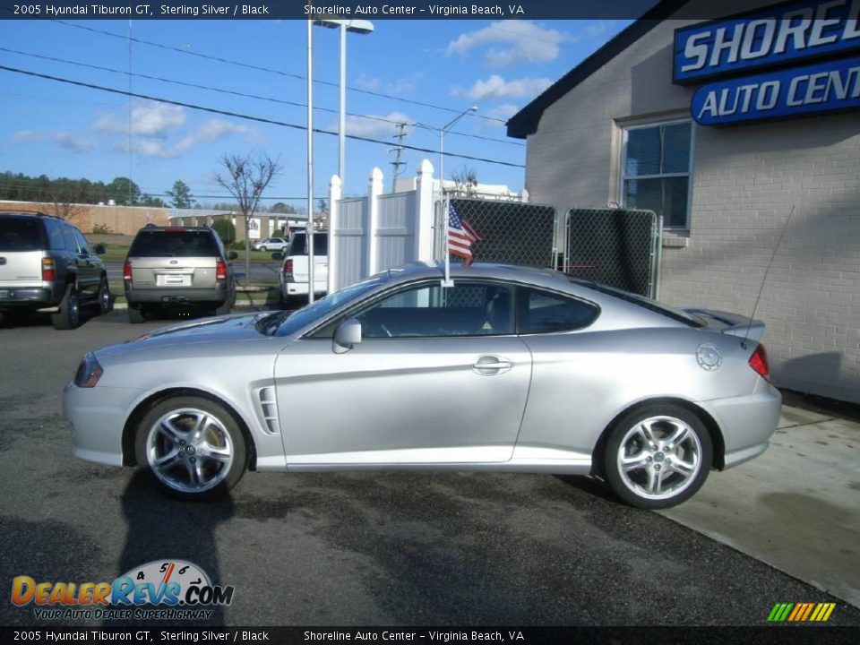 2005 Hyundai Tiburon GT Sterling Silver / Black Photo #3