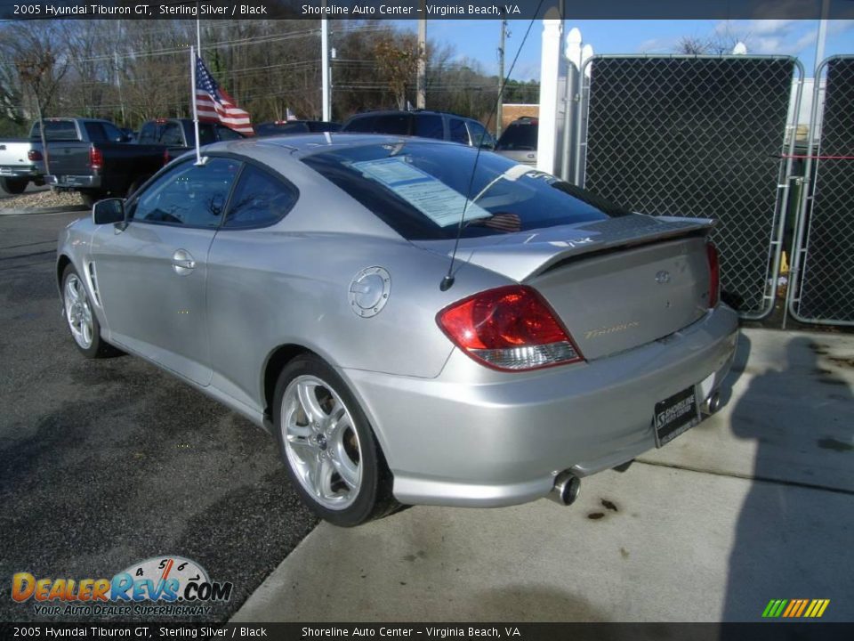 2005 Hyundai Tiburon GT Sterling Silver / Black Photo #4