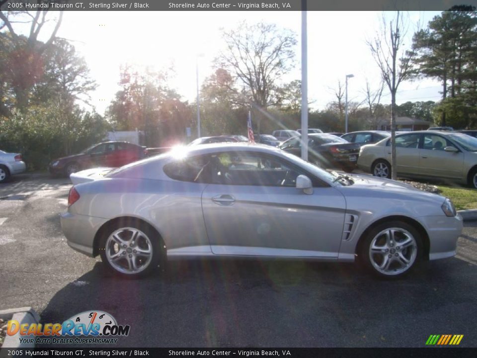 2005 Hyundai Tiburon GT Sterling Silver / Black Photo #8