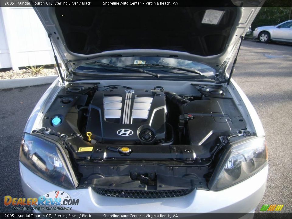 2005 Hyundai Tiburon GT Sterling Silver / Black Photo #12