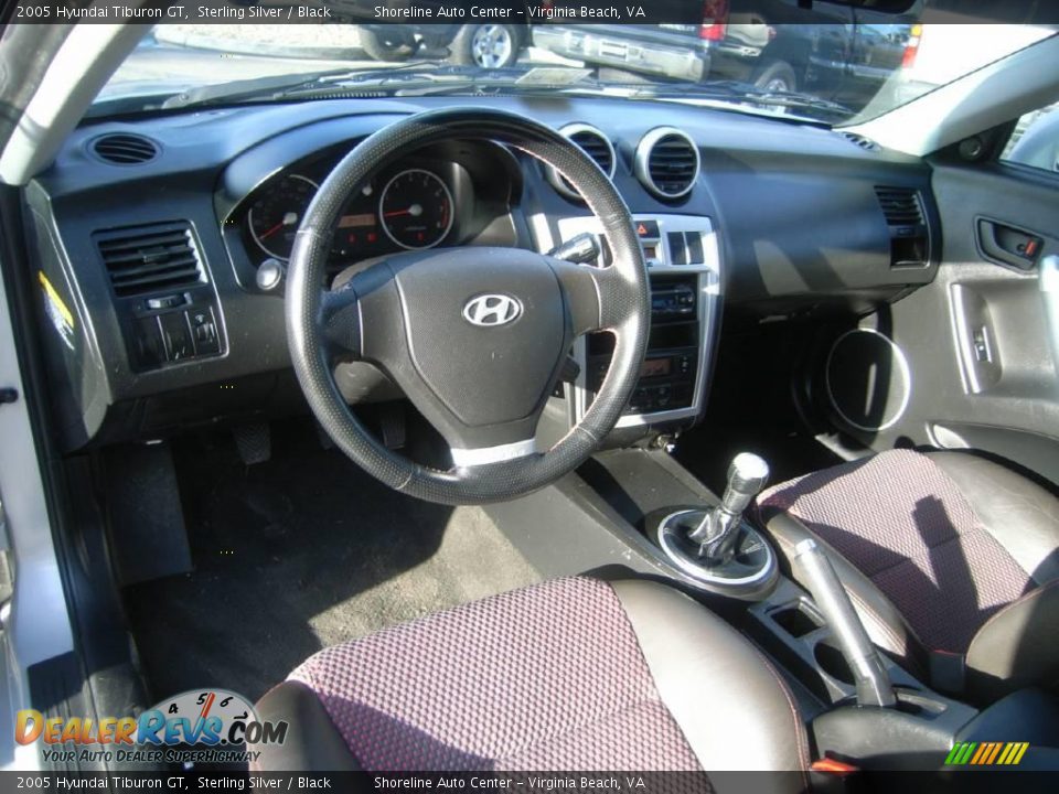 2005 Hyundai Tiburon GT Sterling Silver / Black Photo #18