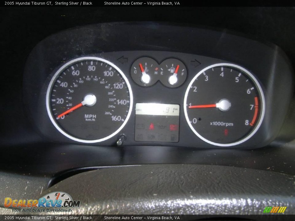 2005 Hyundai Tiburon GT Sterling Silver / Black Photo #20