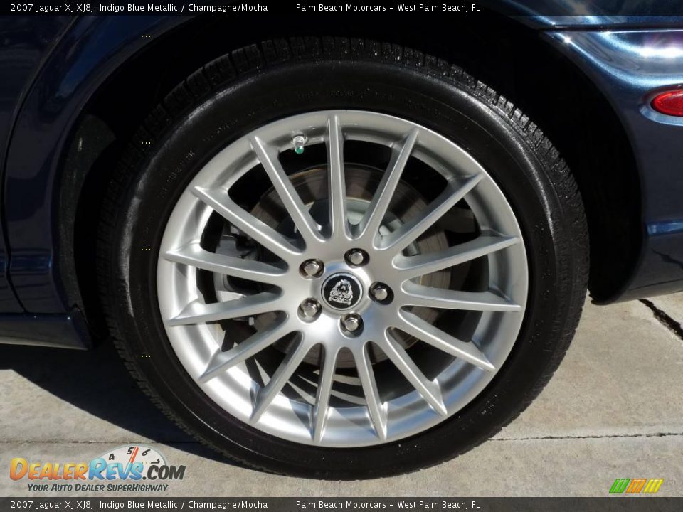 2007 Jaguar XJ XJ8 Indigo Blue Metallic / Champagne/Mocha Photo #14