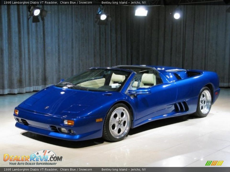 1998 Lamborghini Diablo VT Roadster Chiaro Blue / Snowcorn Photo #1