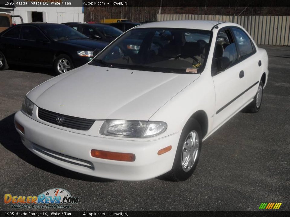 1995 Mazda Protege LX White / Tan Photo #2